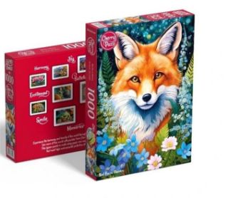 Obrázek z Puzzle CHERRY liška v květinách 1000 dílků 